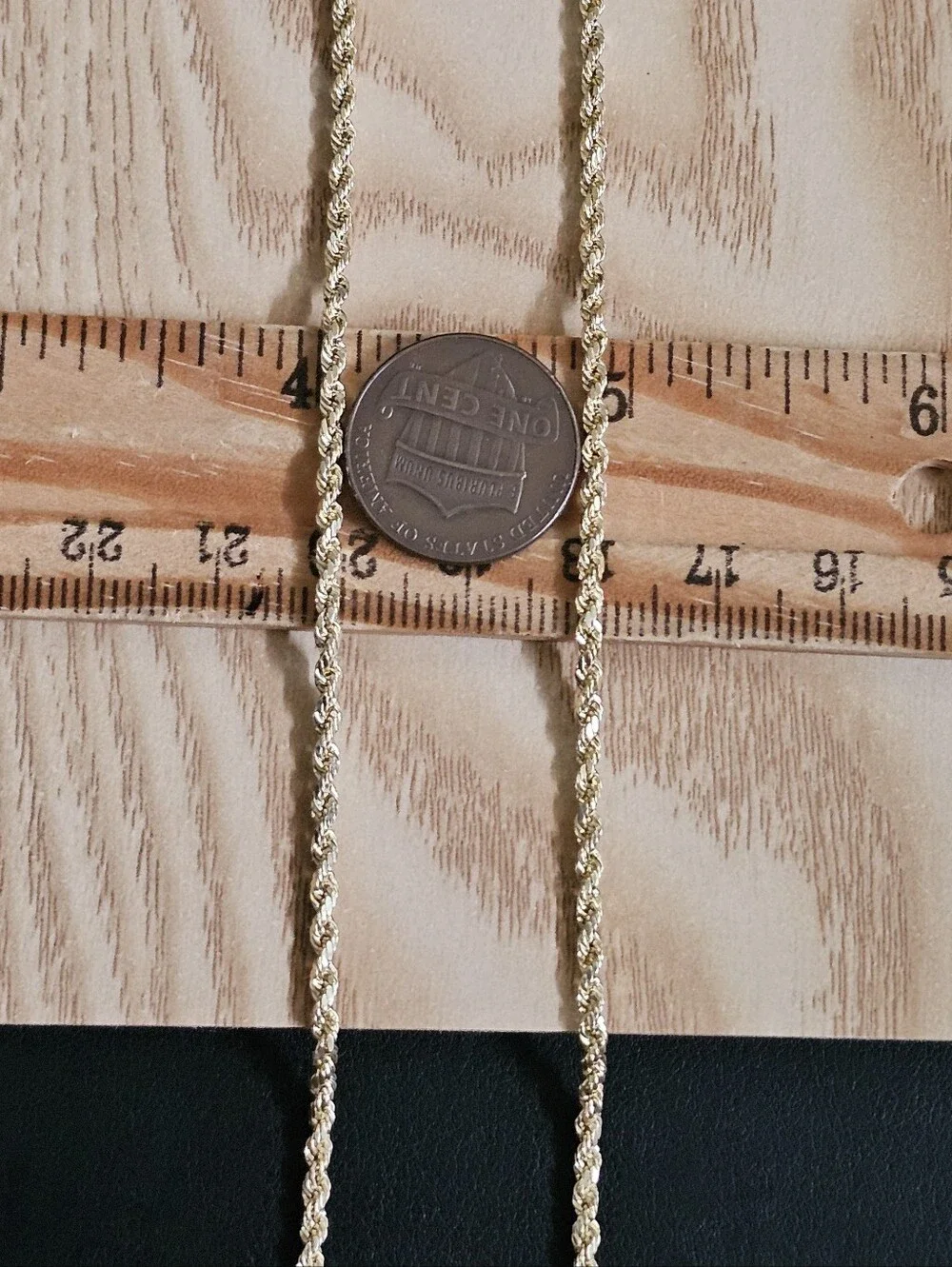 10k Gold Necklace 18 Inch - Picture 4 of 6